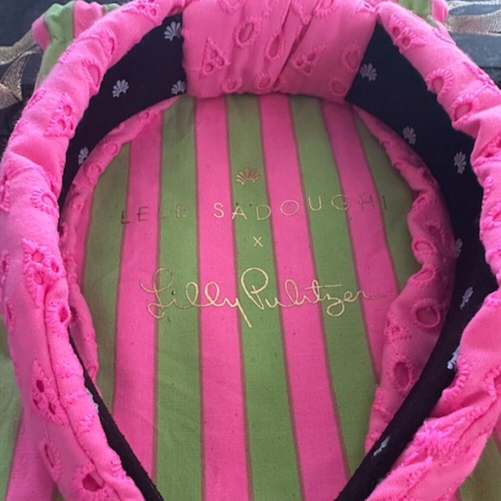 Lele Sadoughi x Lilly Pulitzer Headband with Dustbag